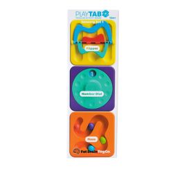 Fat Brain Play Tab Sensory Set 1 Flipper, Number Dial, Maze Tile