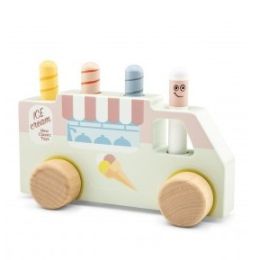 New Classic Toys Wooden Pop Up Ice Cream Truck