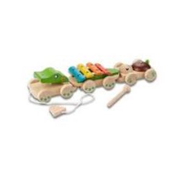 Everearth Pull Along Musical Crocodile (d)