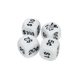 Dice Money Coins 22mm (d)