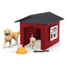 Schleich Dog Kennel With Golden Retrievers