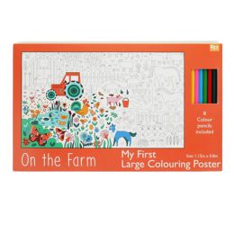 Rex London Large Colouring Poster On the Farm