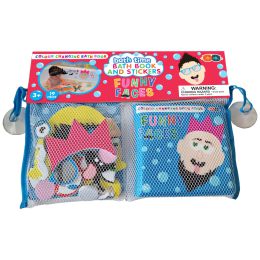 Buddy & Barney Colour Changing Bath Book & Stickers Funny Faces