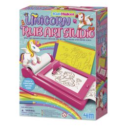 4M KidzMaker Unicorn Rub Art Studio