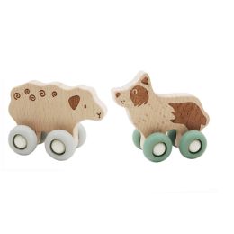 Kaper Kidz Wooden Ecowheels Farm Movers Sheep & Dog