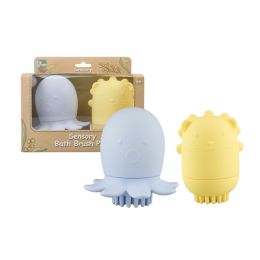 Silicone Animal Bath Shower Brush 2pc (d)