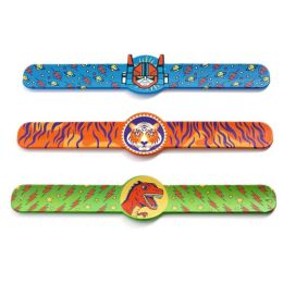 Djeco Robots, Dinos & Tigers Snap Bracelets Asst
