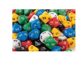 Dice 10 Sided Decimal 0.0-0.9 (d)