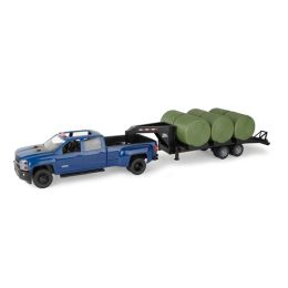 Big Farm 1:16 John Deere Pickup with Trailer & Bales