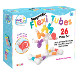 Magic Sensory Magnetic Flexi Tubes 26 Piece Set