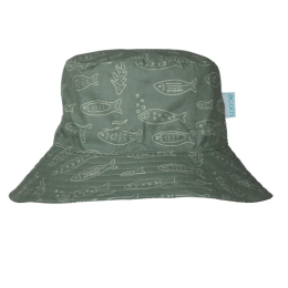 Acorn School Of Fish Wide Brim Bucket Hat 3-5yr