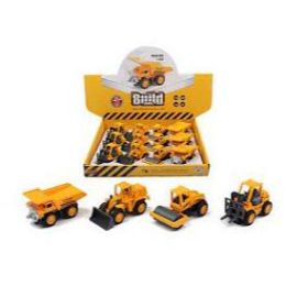 Die Cast Pull Back Construction Vehicle