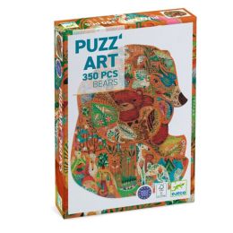 Djeco 350pc Shaped Puzzle Art Bear