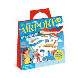 Peaceable Kingdom Reusable Stickers At The Airport Tote (d)