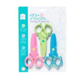 First Creations Safety Scissors Pk 3
