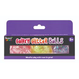 Sensory Sprouts Galaxy Glitter Balls Purple