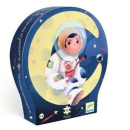 Djeco 36pc Silhouette Astronaut On The Moon