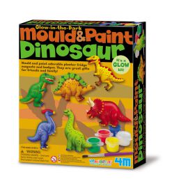 4m Mould & Paint Glow In The Dark Dinosaurs