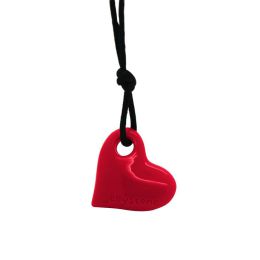 Jellystone Chewable Pendant Heart Scarlet Red