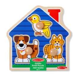 Melissa & Doug Jumbo Knob House Pets