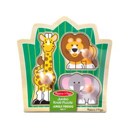 Melissa & Doug Jumbo Knob Jungle Friends