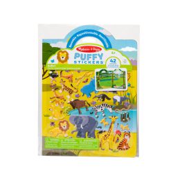 Melissa & Doug Reusable Puffy Sticker Play Set Safari