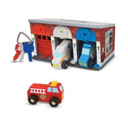 Melissa & Doug Lock & Roll Rescue Truck Garage
